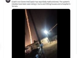Sistem Iron Dome Israel Mengalami Kerusakan, Roket Malah Mengenai Bangunan di Tel Aviv