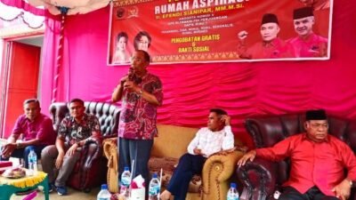 Klinik Kesehatan Gratis Effendi Sianipar Disambut Antusias Warga Rohil, Riau