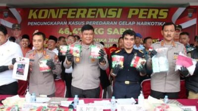 Kapolda Kepri Ungkap Jaringan Narkotika di Batam: 46,477 KG Sabu Disita, 10,727 Kg Dimusnahkan