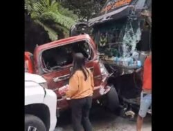 Breaking News: Kecelakaan Beruntun di Sitinjau Lauik Padang, 7 Kendaraan Terlibat