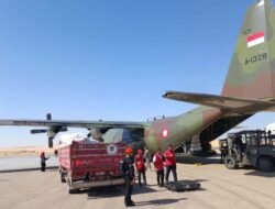Bantuan Kemanusiaan Indonesia untuk Gaza Tiba di Bandara Al Arish, Mesir