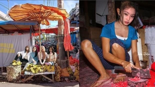 Blackpink Berjualan di Pasar: Editan Foto Lucu yang Bikin Tepuk Jidat