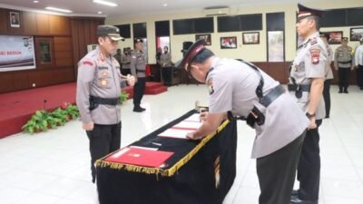 Serah Terima Jabatan Kapolsek Batu Aji dan Kapolsek Sei Beduk Polresta Barelang